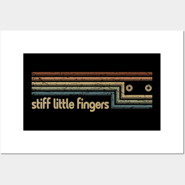 Stiff Little Fingers Cassette Stripes Wall Art by casetifymask
